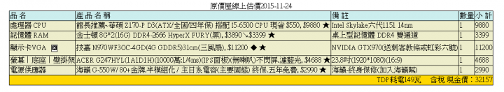 組電腦詢問