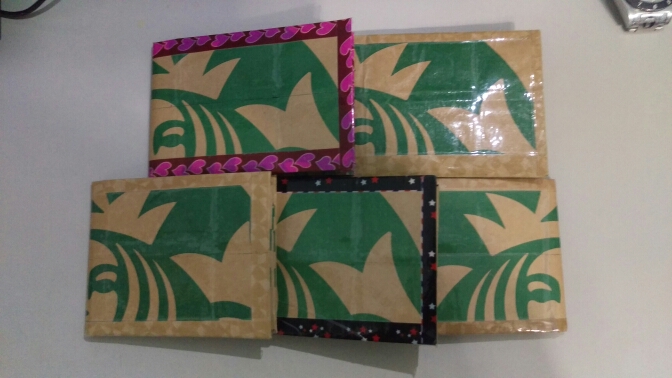 自製星巴克紙袋皮夾