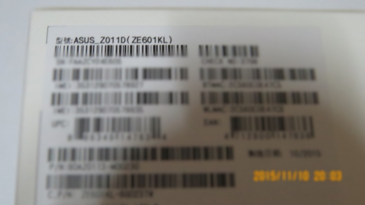 ZenFone 2 Laser ZE601KL 32GB不專業簡易開箱文