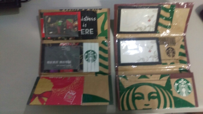 自製星巴克紙袋皮夾