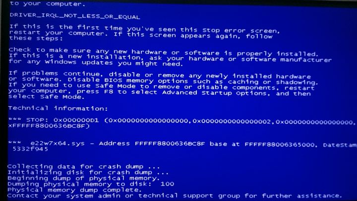 電腦出現藍屏狀況，請版友幫忙