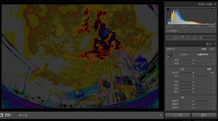 Lightroom 顯示畫面新手求救