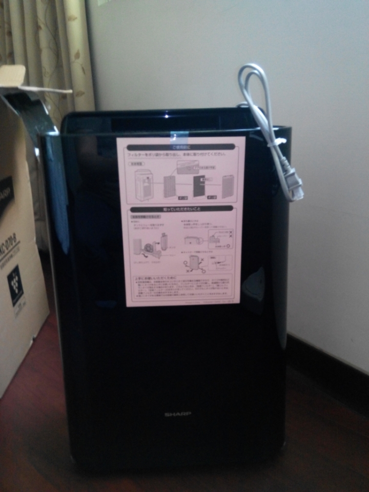 日本直購sharp kc-d70-b清淨機開箱
