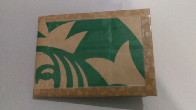 自製星巴克紙袋皮夾