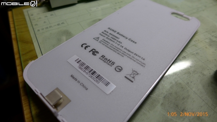 [分享]KUKE酷能量電池背蓋外觀照及使用心得。for iphone 6s