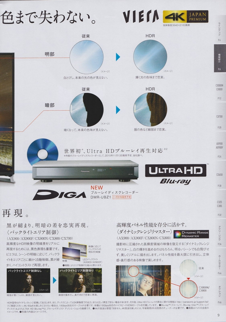 Panasonic 2015 冬季 日規電視