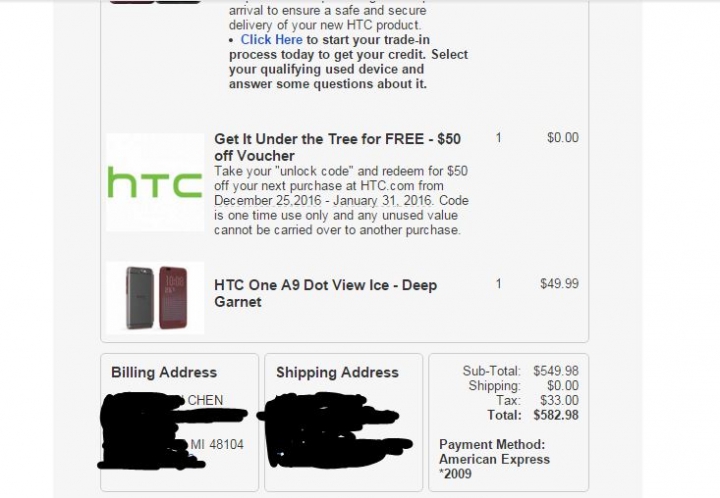 HTC A9 Trade-In 經驗分享 [持續更新中]
