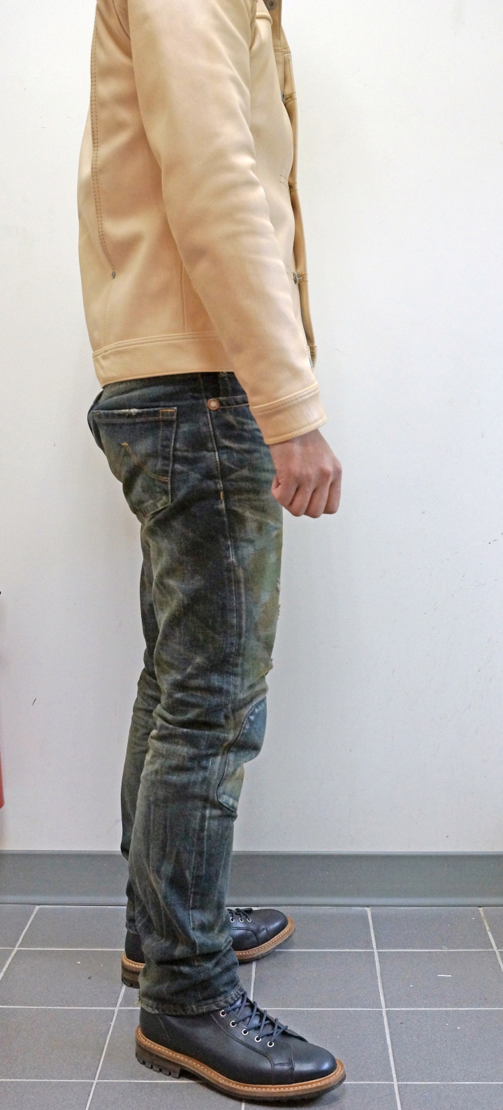 Jeansda Mars Sniper Aged Jeans 戰神修身版狙擊手仿舊褲
