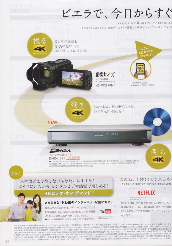 Panasonic 2015 冬季 日規電視