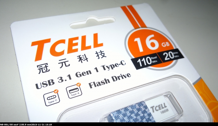 [開箱]正反插都方便TCELL 冠元-Type-C USB3.1 16GB 雙介面