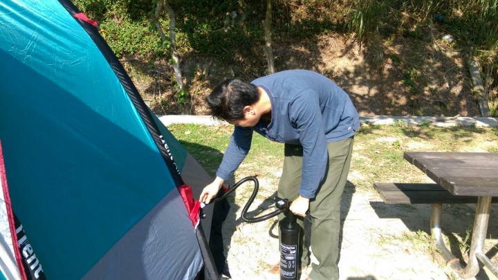 超神奇的台灣黑熊 iTent Air 充氣帳棚