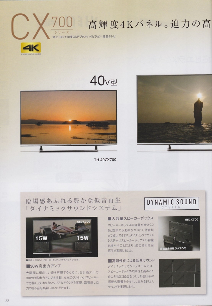 Panasonic 2015 冬季 日規電視