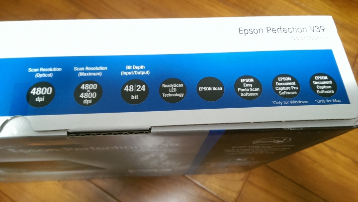 不推薦分享 開箱 Epson v39 scanner 掃描器 開箱