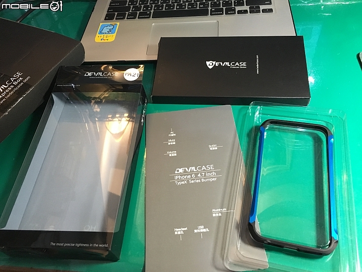 [簡單開箱] Devilcase Type X 保護邊框
