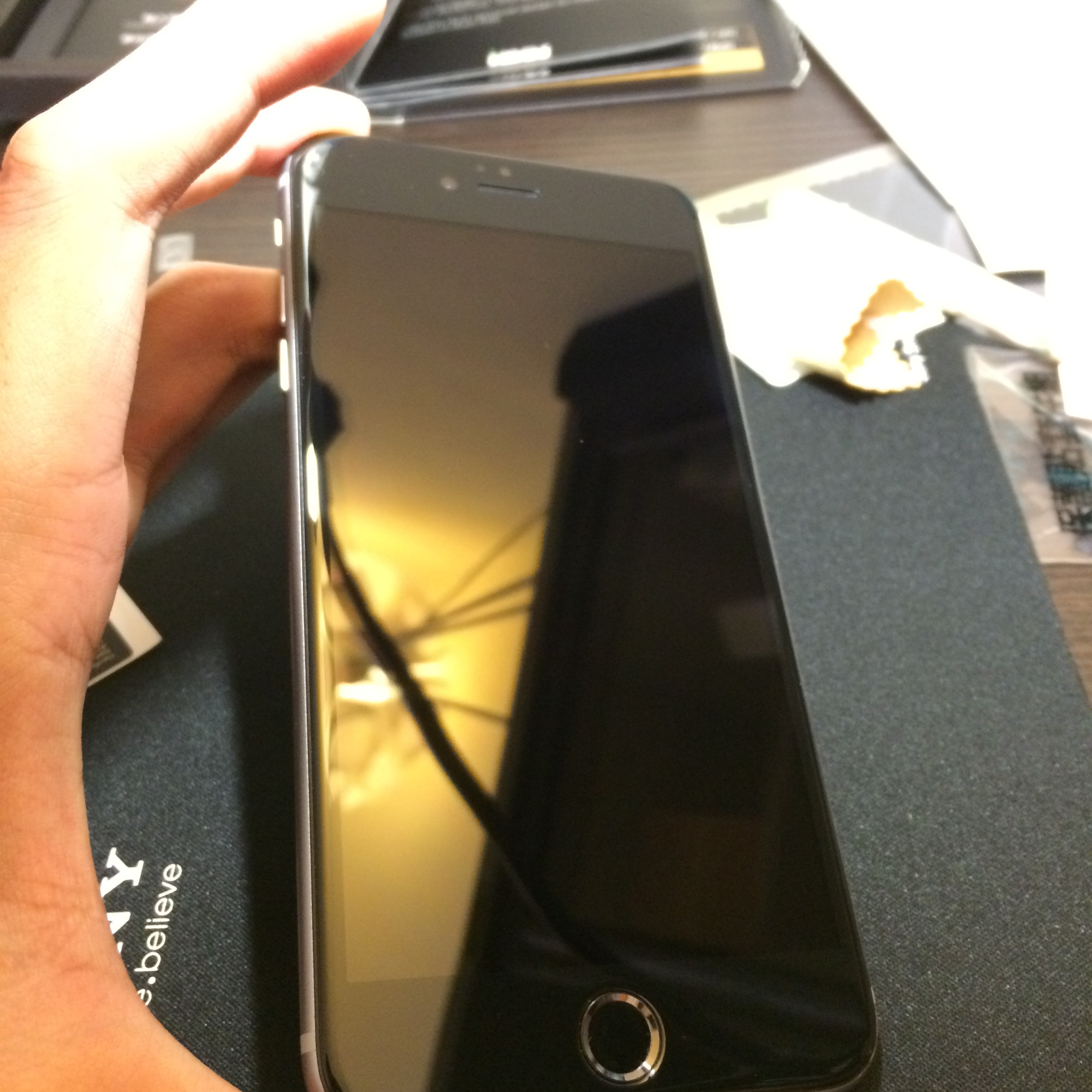 iPhone6s Plus+iMos+自我修復+Apple Silicone Case 組合開箱