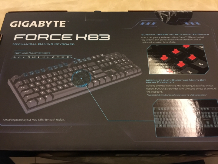 技嘉 Gigabyte Force K83 機械式遊戲鍵盤 純開箱