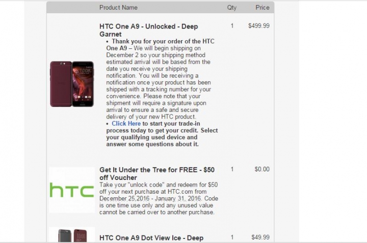 HTC A9 Trade-In 經驗分享 [持續更新中]