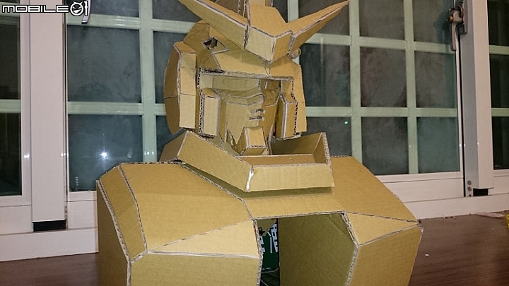 回收紙箱!紙鋼彈試做!!