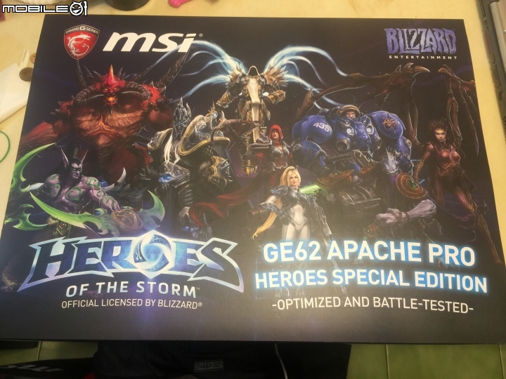 [開箱照]MSI GE62 6QF Hero 暴雪英雄機