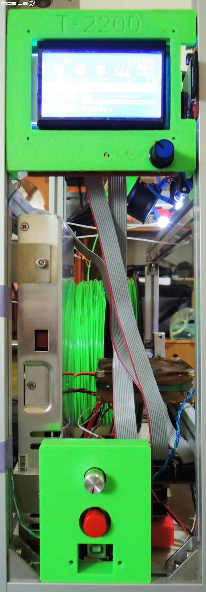 CORE-XY 紅色三倍速 高速3D印表機 DIY，12樓已完成，含測試列印成品。