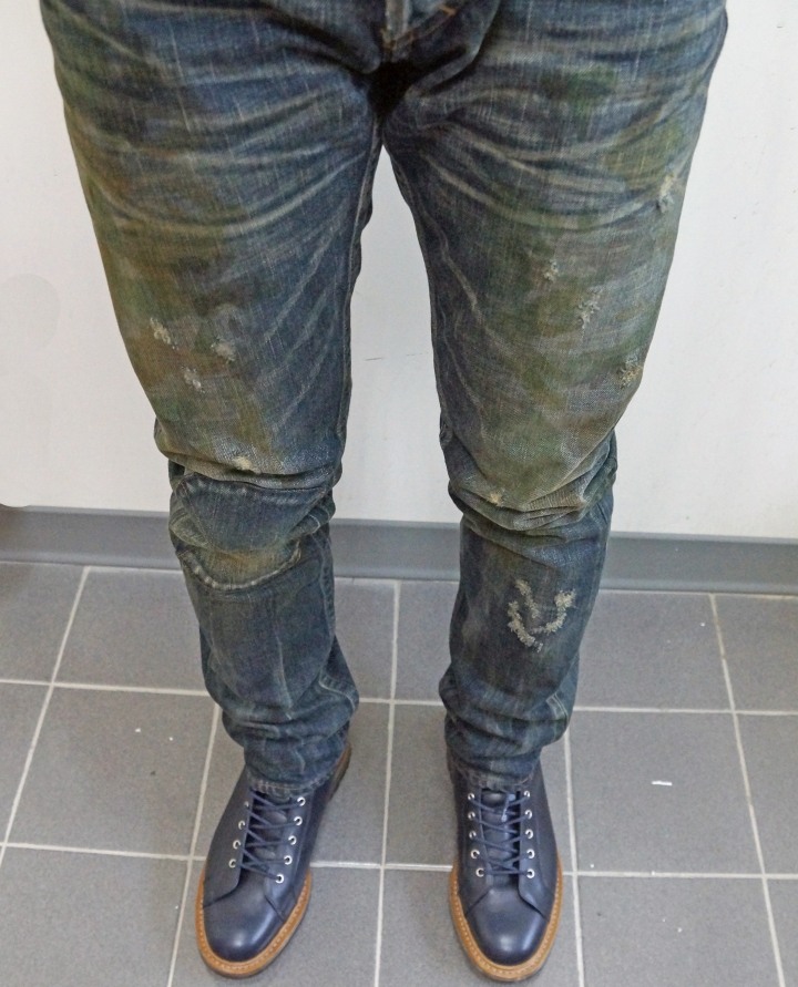 Jeansda Mars Sniper Aged Jeans 戰神修身版狙擊手仿舊褲