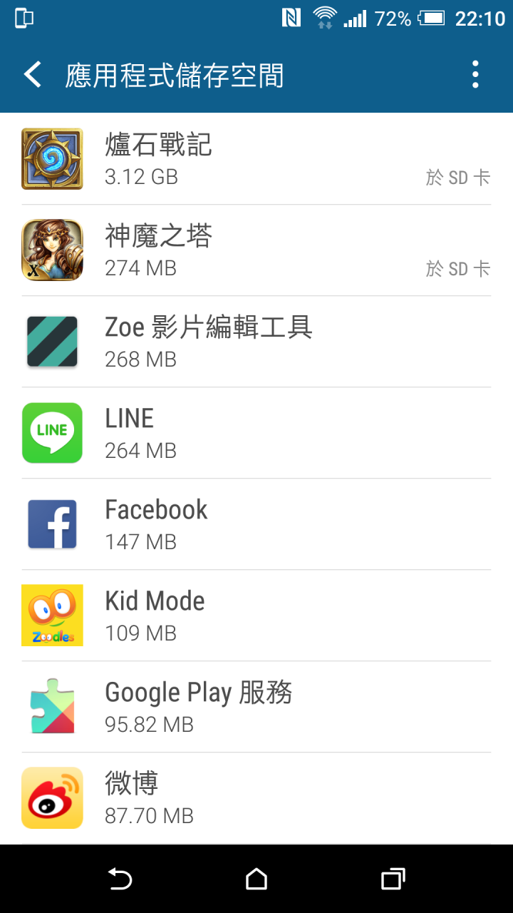 請問M8如何改善儲存空間, 將APP安裝在SD卡裡面?