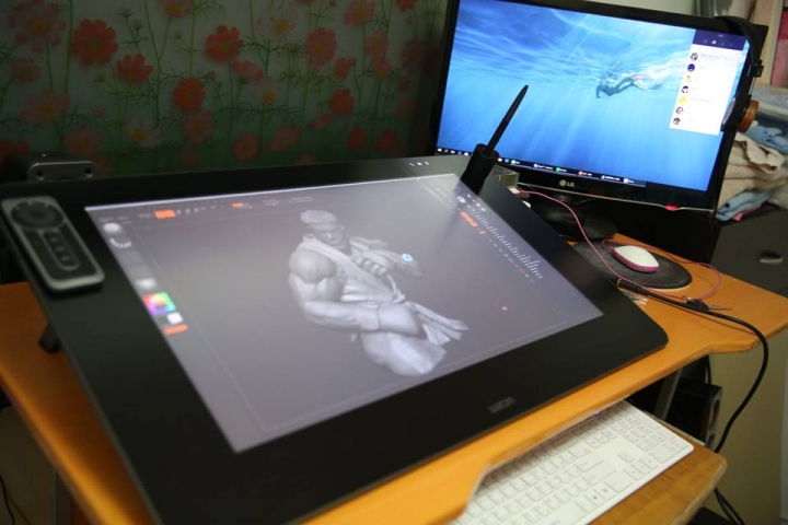 新的繪圖螢幕開箱! Cintiq 27 Qhd touch