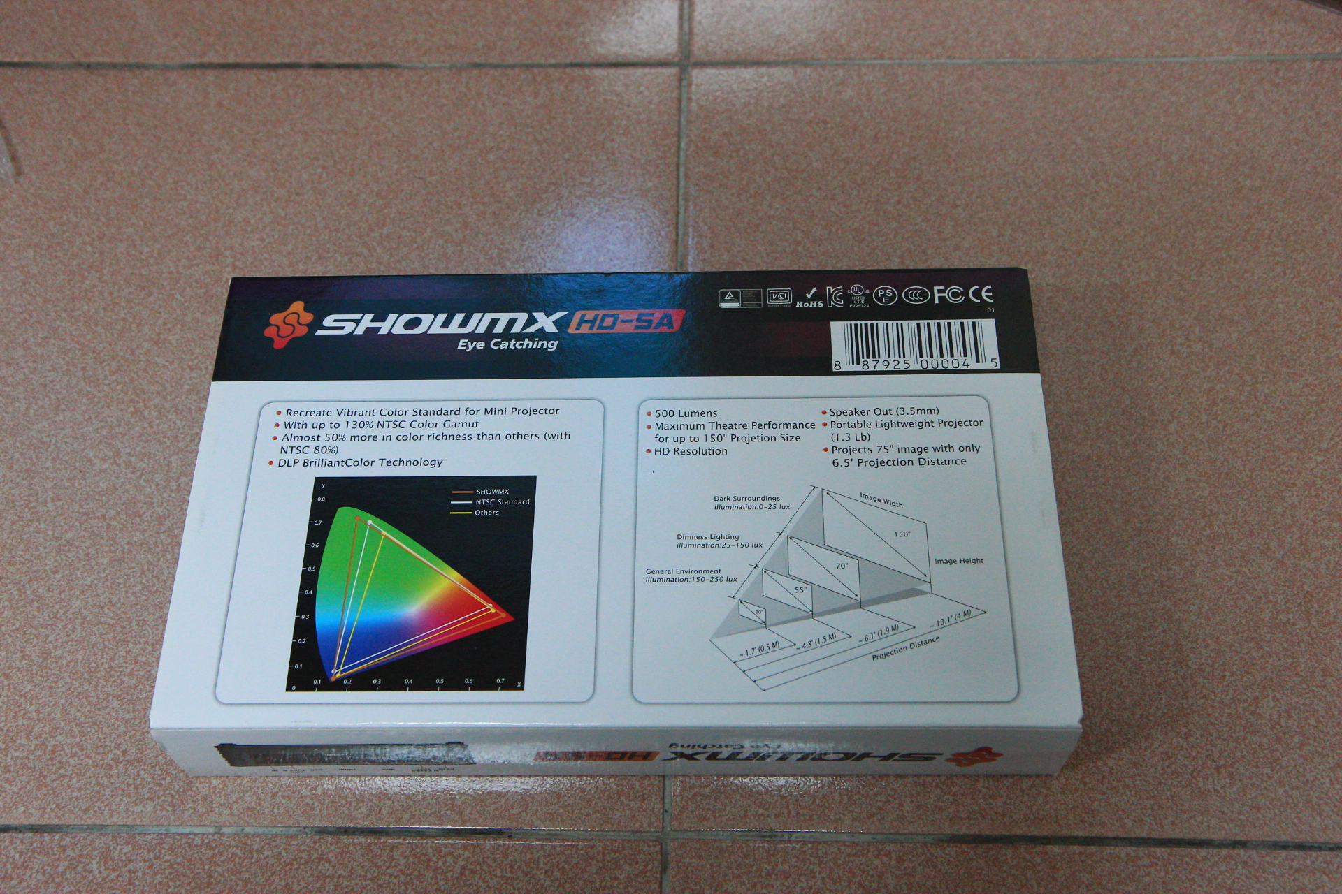 SHOWMX HD-5A 微型投影機 二手 簡易開箱文