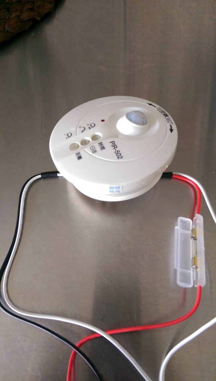 PIR-502旋轉式感應器要如何接線