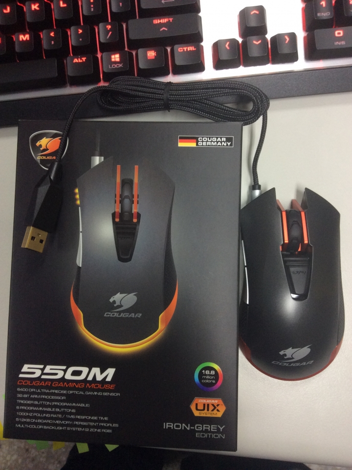 第一次開箱 Cougar Attack X3、Cougar Gaming Mouse 550M、Gaming Mouse Pad Control