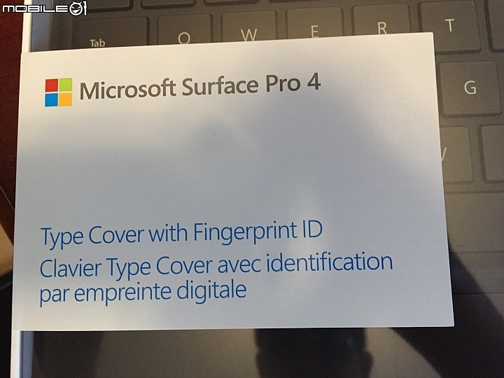分享Surface Pro 4 Type Cover with Fingerprint指紋辨識
