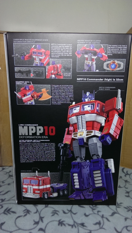 超值的大玩具mpp10  (新增 M01 黑蘋果戰擎司令官)，簡單分享。