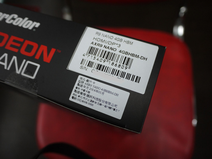 [開箱 ]年終衝一張!!  撼訊 AMD R9 Nano 4GB