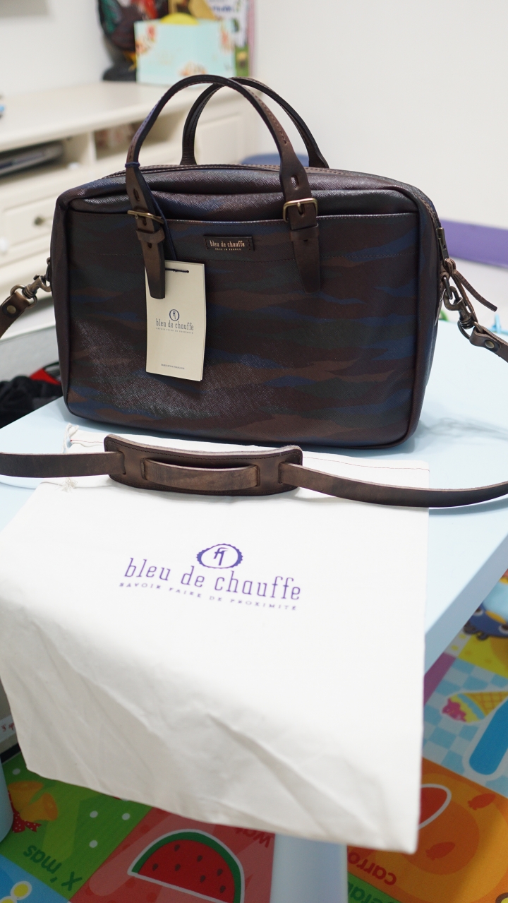 Bleu de Chauffe  迷彩上蠟油布側背包(開箱)