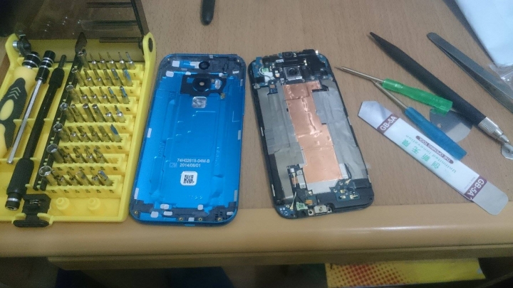 (DIY) HTC M8自換背蓋及電池經驗分享