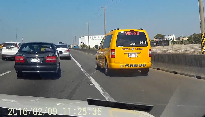 (20160224補開罰通知) 國道走路肩的大哥/富豪們...恭喜發財!