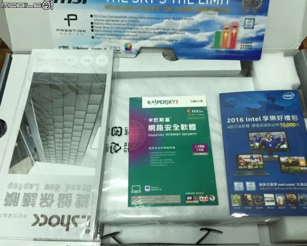 微星 msi PE60 6QD 簡單開箱