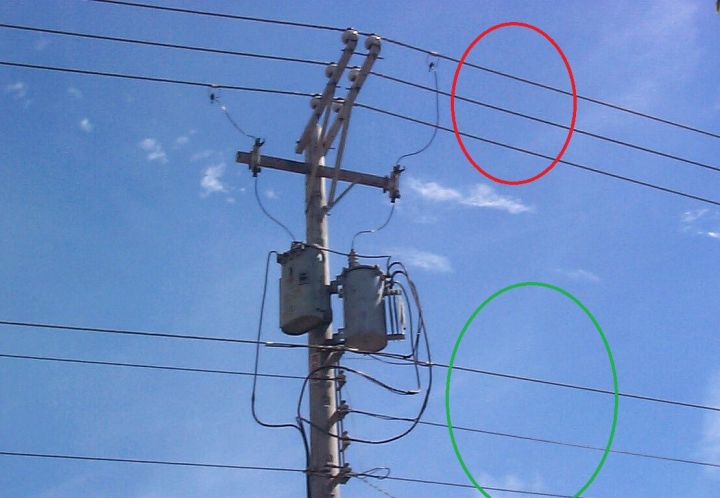 電線桿電纜線