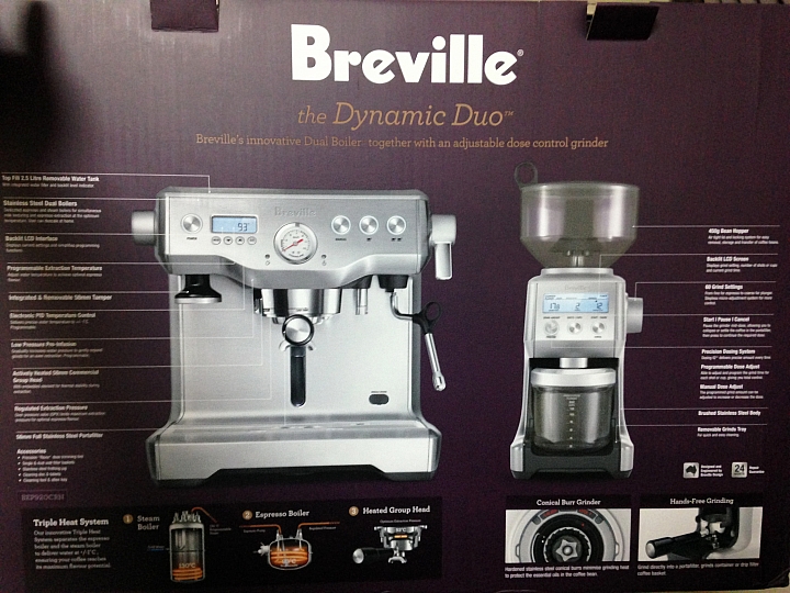 【開箱】澳洲直送BEP920CRN野莓紅 - Breville BES920XL + BCG820  220V強力電壓來襲