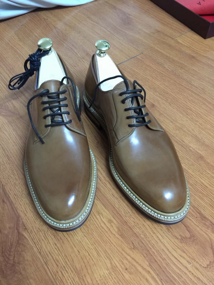 Carmina GMTO Natural shell cordovan 原色馬臀皮 微開箱