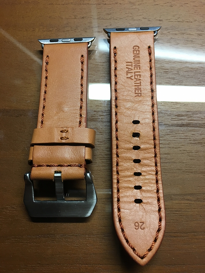 【開箱】Apple Watch 42mm 沛納海款手工奧地利進口錶帶 & Spigen 手錶充電座