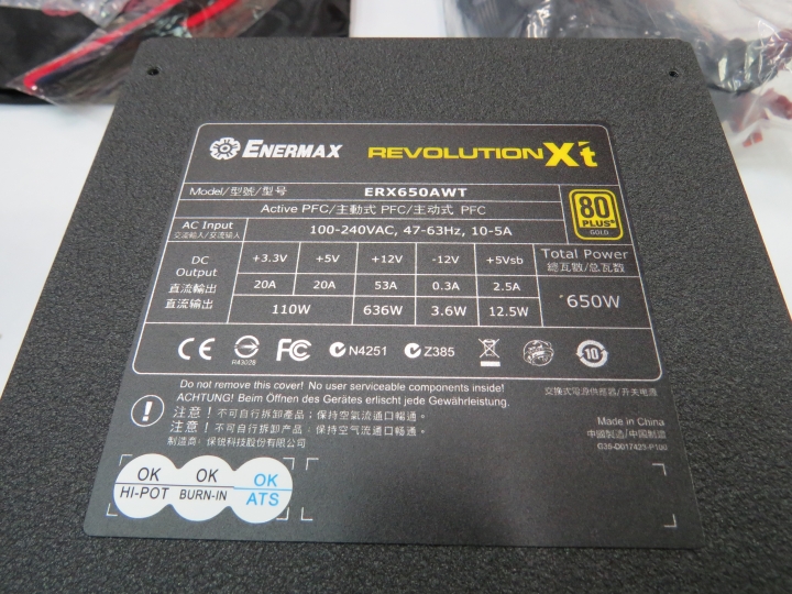 [開箱] Enermax金緻冰核II 650W金牌半模組電源