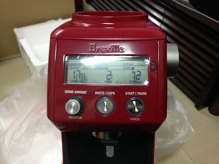 【開箱】澳洲直送BEP920CRN野莓紅 - Breville BES920XL + BCG820  220V強力電壓來襲