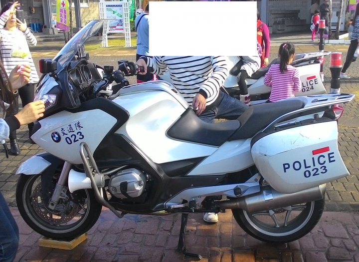 在溪州公園展示的警用重型機車