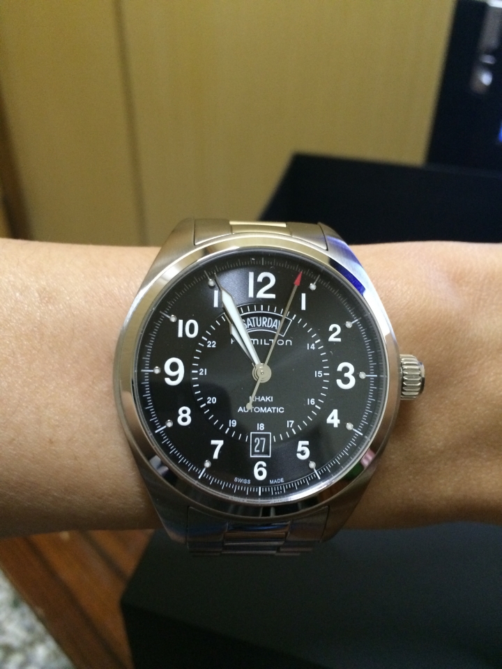 [新手開箱] HAMILTON KHAKI FIELD陸戰雙曆機械腕錶