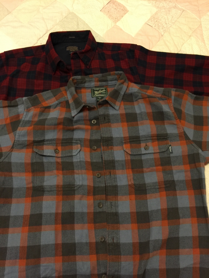 今天收到的Pendleton, Woolrich襯衫