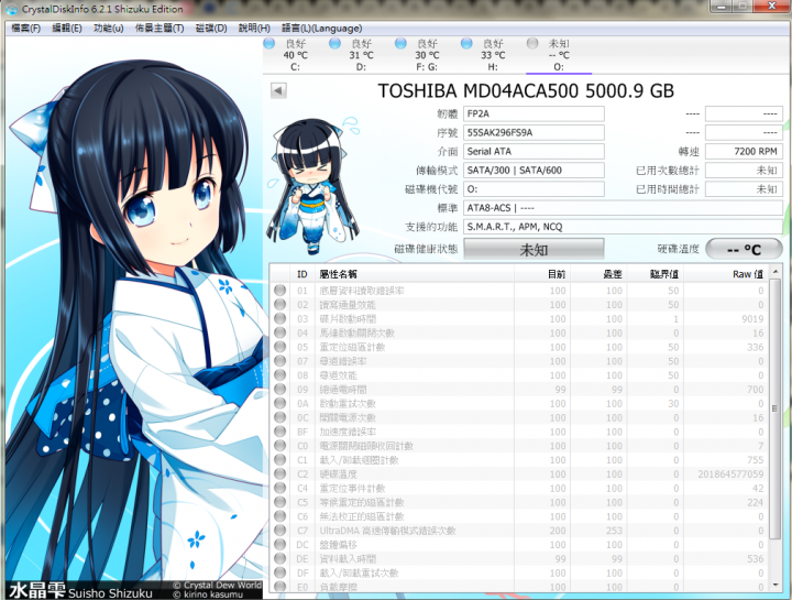 toshiba 5TB硬碟異音且無法讀取