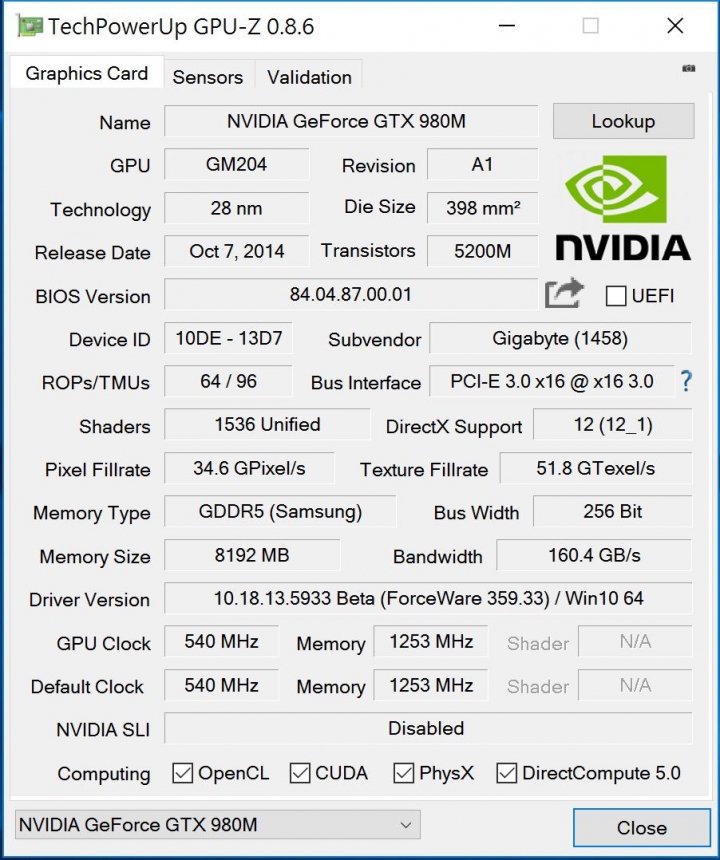 AORUS X5S V5新單顯卡機王降臨
