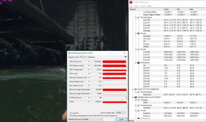 GIGABYTE P15F V5燒機與遊戲溫度測試