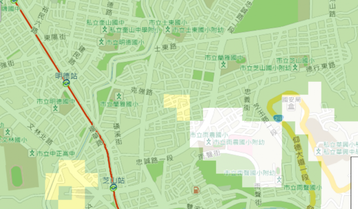 天母只有一塊土壤液化黃區在德行東路??為什麼??